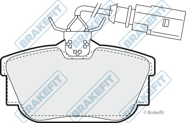 APEC BRAKING Piduriklotsi komplekt,ketaspidur PD3147